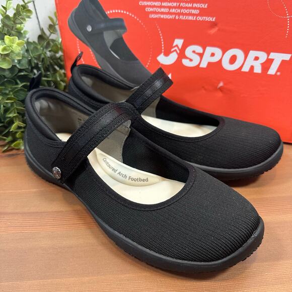 J Sport Women's Melody Mary Jane Black Shoes Size 9 - Picture 2 of 7